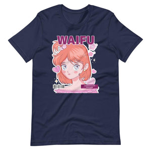 Waifu T-Shirt - Waifu Personality Type - Deredere - Alternative - Navy - Dubsnatch