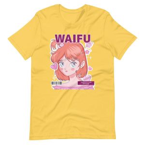 Waifu T-Shirt - Waifu Personality Type - Deredere - Alternative - Yellow - Dubsnatch