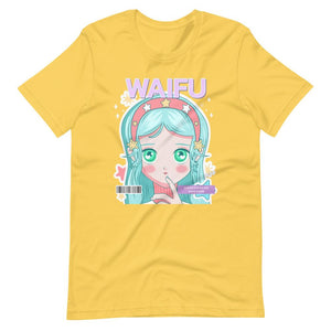Waifu T-Shirt - Waifu Personality Type - Himedere - Alternative - Yellow - Dubsnatch