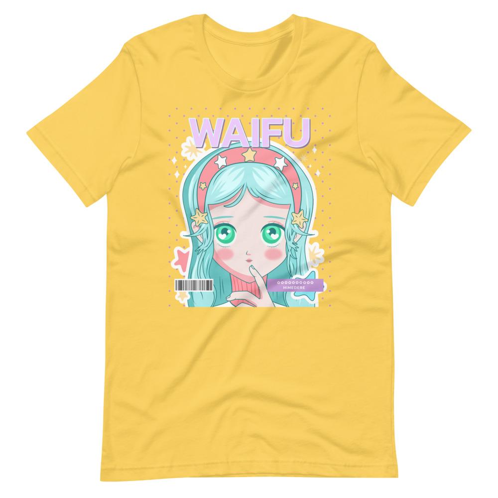 Waifu T-Shirt - Waifu Personality Type - Himedere - Yellow - Dubsnatch