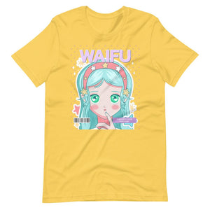 Waifu T-Shirt - Waifu Personality Type - Himedere - Yellow - Dubsnatch