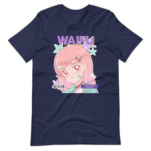 Waifu T-Shirt - Waifu Personality Type - Kanedere - Alternative - Navy - Dubsnatch