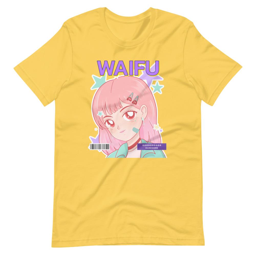 Waifu T-Shirt - Waifu Personality Type - Kanedere - Alternative - Yellow - Dubsnatch