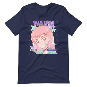 Waifu T-Shirt - Waifu Personality Type - Kanedere - Navy - Dubsnatch