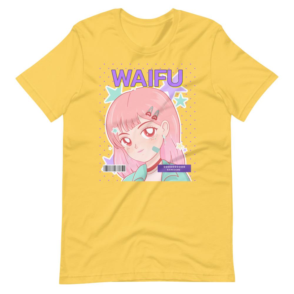Waifu T-Shirt - Waifu Personality Type - Kanedere - Yellow - Dubsnatch