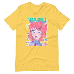 Waifu T-Shirt - Waifu Personality Type - Nyandere - Alternative - Yellow - Dubsnatch