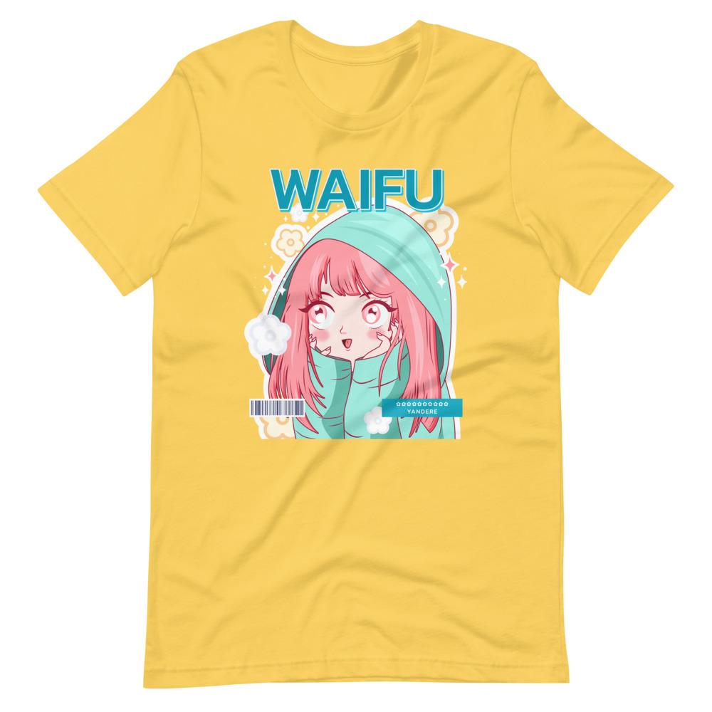 Waifu T-Shirt - Waifu Personality Type - Yandere - Alternative - Yellow - Dubsnatch