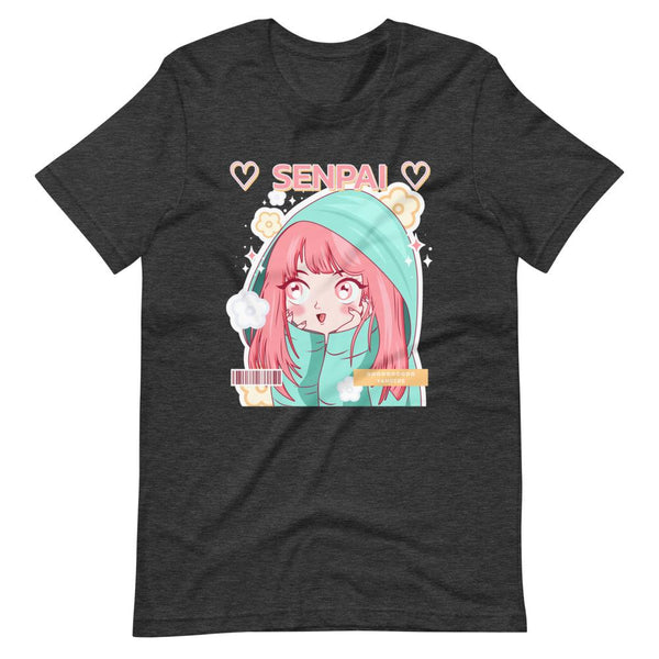 Waifu T-Shirt - Senpai Yandere - Happy Kawaii Anime Girl