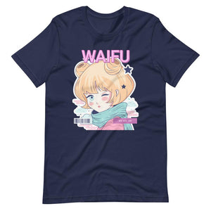 Waifu T-Shirt - Waifu Personality Type - Idol - Alternative - Navy - Dubsnatch