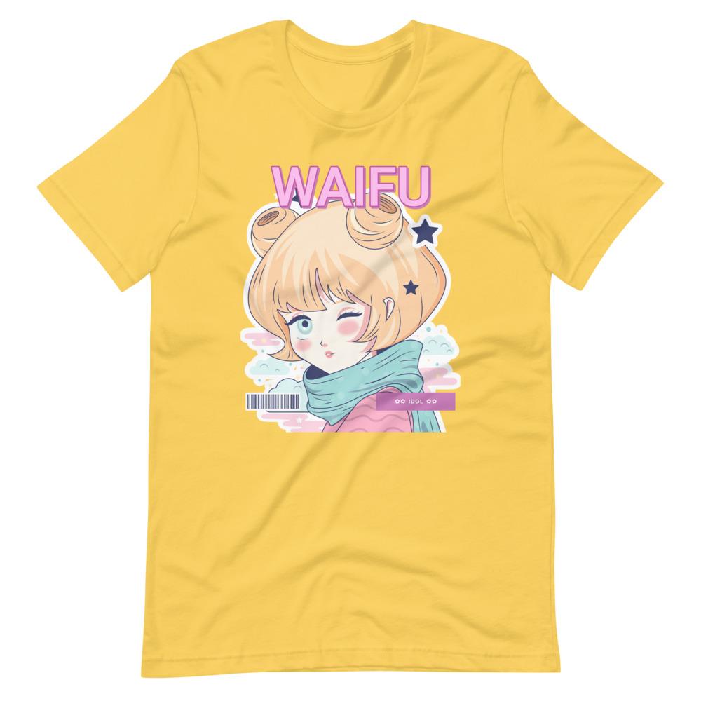 Waifu T-Shirt - Waifu Personality Type - Idol - Alternative - Yellow - Dubsnatch
