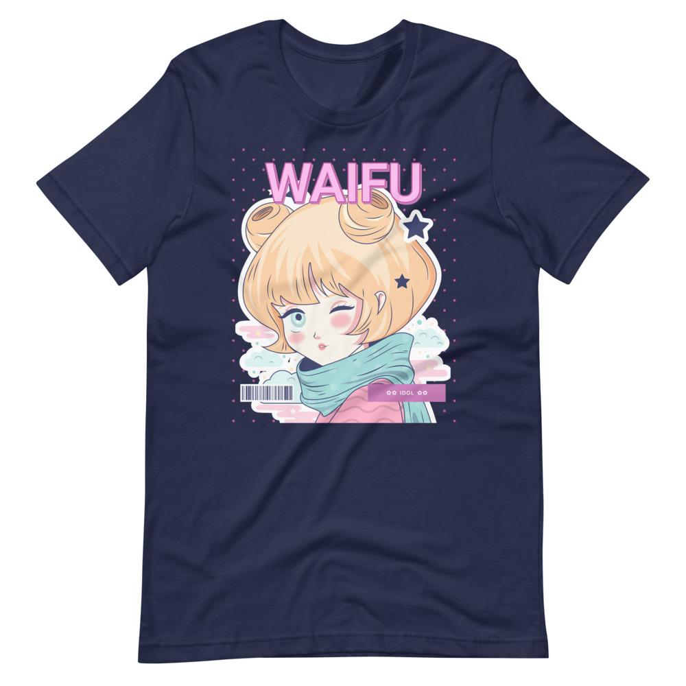 Waifu T-Shirt - Waifu Personality Type - Idol - Navy - Dubsnatch
