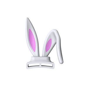 White Detachable Rabbit Ear Headphones Attachment