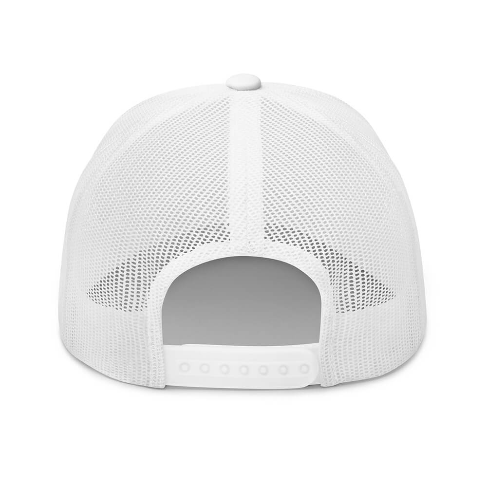 White Dubsnatch Fam Lightning Trucker Cap Back