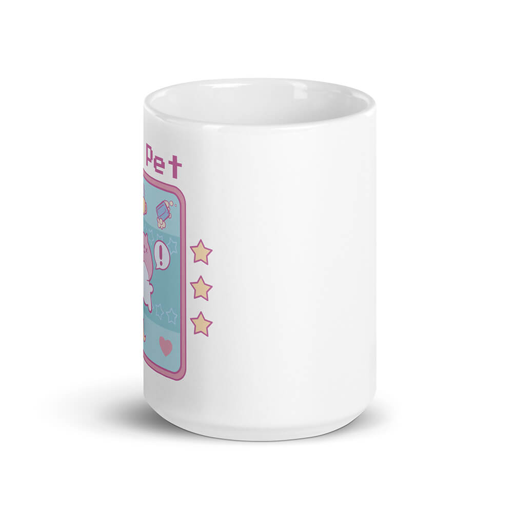 White Funny Pet Poo Alert Mug Cartoon Art Front 15oz