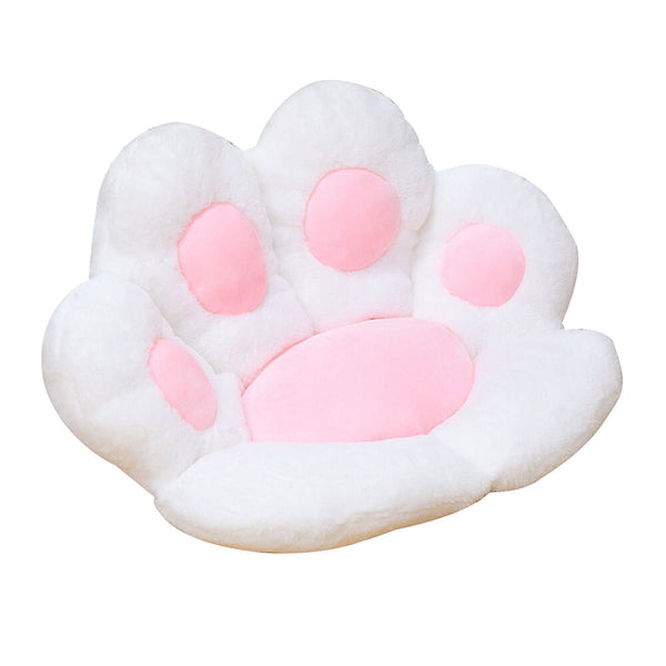 New Creative Cat's Paw Pattern Car Seat Cushion With Backrest For Winter,  Warm And Non-slip, 4 Seasons Universal, Cushion And Backrest Set