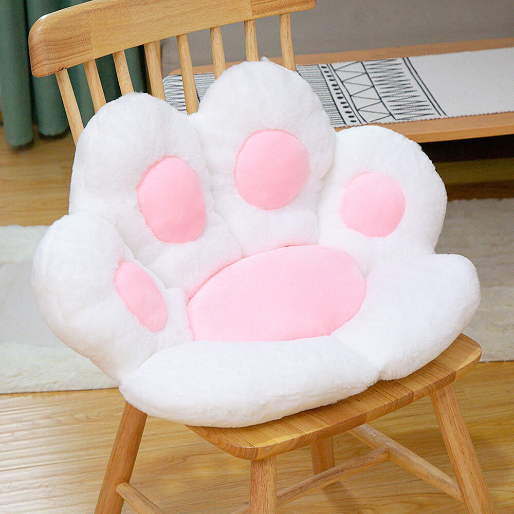 Lovely Pastel Cat Paw Backrest Cushion - Dubsnatch