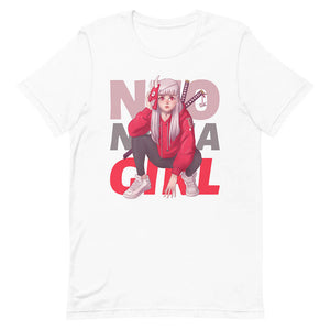 White Neo Ninja Girl Shirt Urban Modern Shinobi