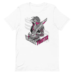 White Valiant Fighter Party Hero Shirt Sword Specialization