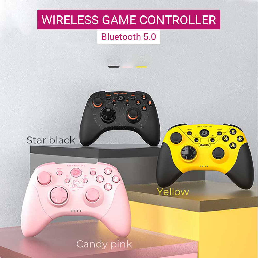 Pink Bluetooth Game Controller For PC/Switch