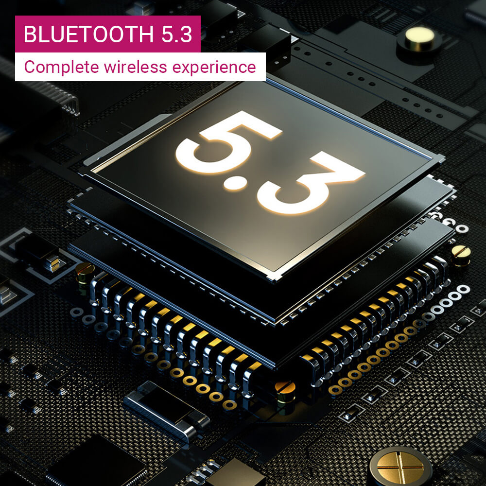 Wireless Bluetooth 5.3 Foldable On-Ear Contemporary Headphones HiFi Sound