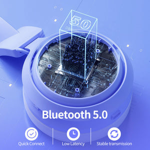 Wireless Cat Headset Microphone 7.1 RGB LED BlueTooth 5.0