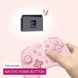 Wireless Controller Vibration Amiibo NFC Switch PC Home Button