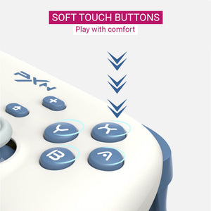 Wireless Cozy Pastel Controller Vibration Turbo Switch PC Soft Touch Buttons