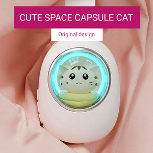 Wireless Cute Space Design Capsule Kitty Smile Headphones RGB
