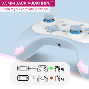 Wireless Kitty Ear Controller Vibration Wake-Up Voice 3.5mm Jack Audio