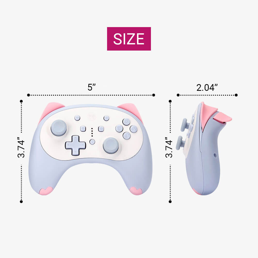 Wireless Kitty Ear Controller Vibration Wake-Up Voice Size