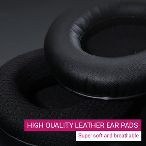 5.8Ghz Wireless Modern RGB Headset Microphone Noise Reduction Leather Ear Pads
