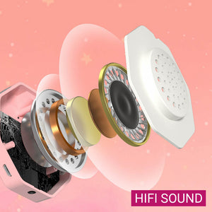 Wireless Neko Headphones Mic Kiddo RGB HiFi Sound