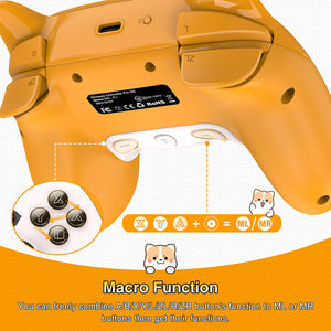 Wireless Puppy Ear Controller Vibration Macro Customization Turbo Switch