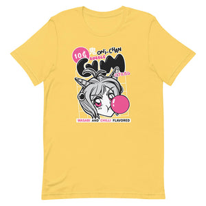 Yellow Bubble Gum Onee Chan Shirt Wasabi Chilli Flavored