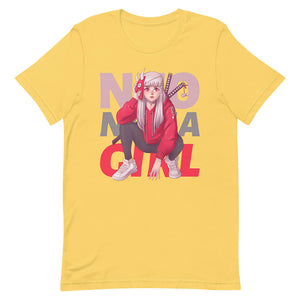 Yellow Neo Ninja Girl Shirt Urban Modern Shinobi
