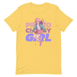 Yellow Proud Clumsy Girl Shirt Urban Modern Lass