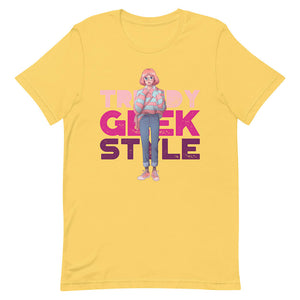 Yellow Trendy Geek Style Shirt Urban Modern Girl
